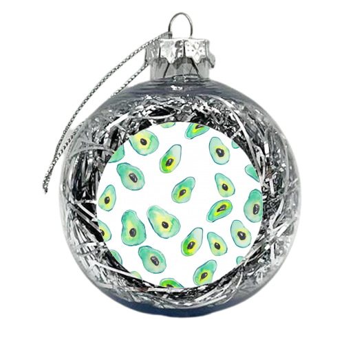 Avocados - xmas bauble by Michelle Walker