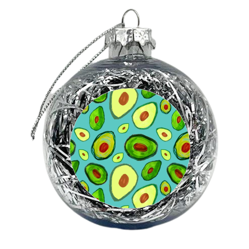 Avocados - xmas bauble by Rosemaria Romero