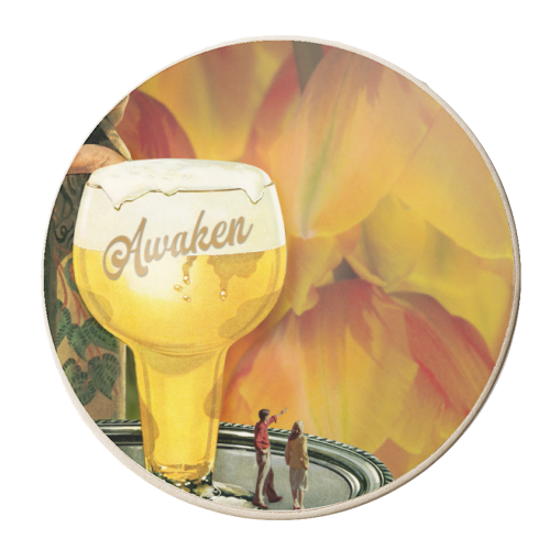 Awaken | Beer Garden - personalised beer coaster by OhMC! Designs