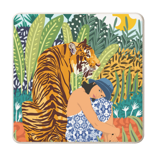 Awaken The Tiger Within - personalised beer coaster by Uma Prabhakar Gokhale