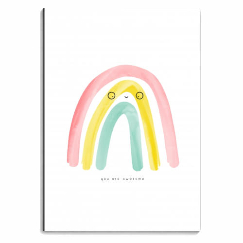 Awesome Rainbow - personalised A4, A5, A6 notebook by Alice Palazon