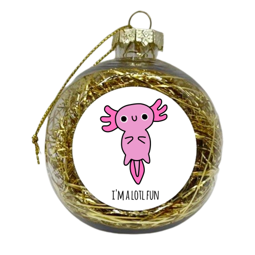 Axolotl - xmas bauble by Mombi & Ted