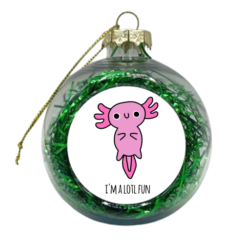 Axolotl - xmas bauble by Mombi & Ted