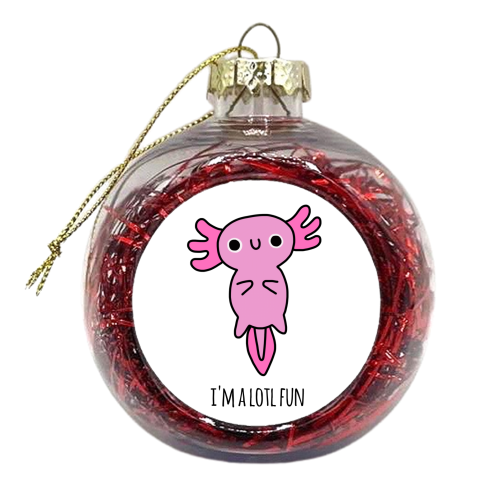 Axolotl - xmas bauble by Mombi & Ted
