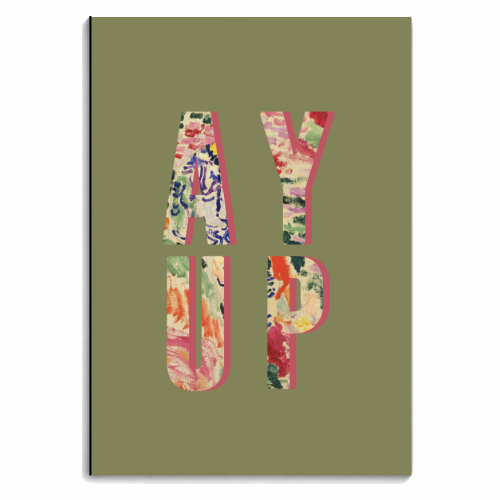 Ay Up - personalised A4, A5, A6 notebook by The 13 Prints