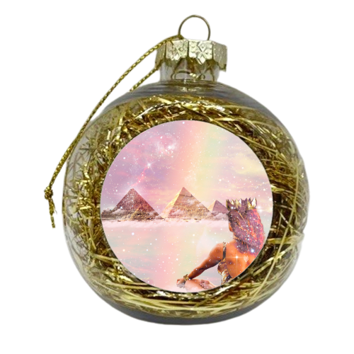 Ayanna - Be Still In Your Own Magic - xmas bauble by Abs Ahlijah (ArtByMissAbs)