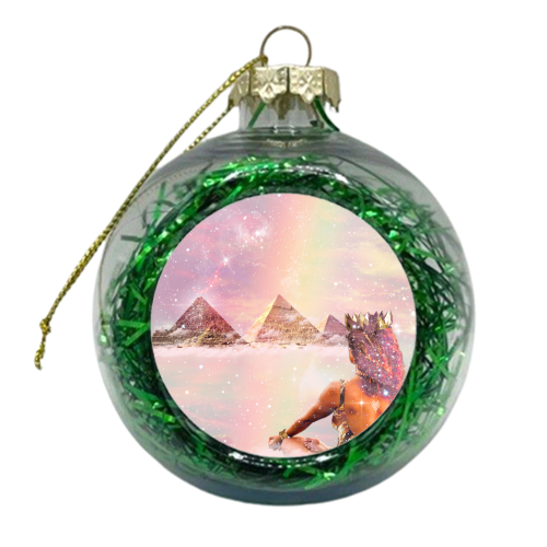 Ayanna - Be Still In Your Own Magic - xmas bauble by Abs Ahlijah (ArtByMissAbs)