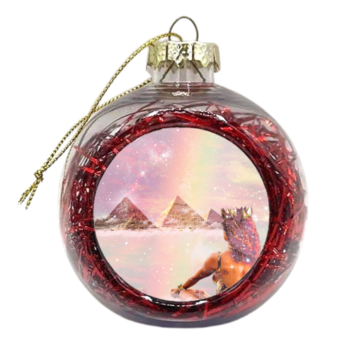 Ayanna - Be Still In Your Own Magic - xmas bauble by Abs Ahlijah (ArtByMissAbs)