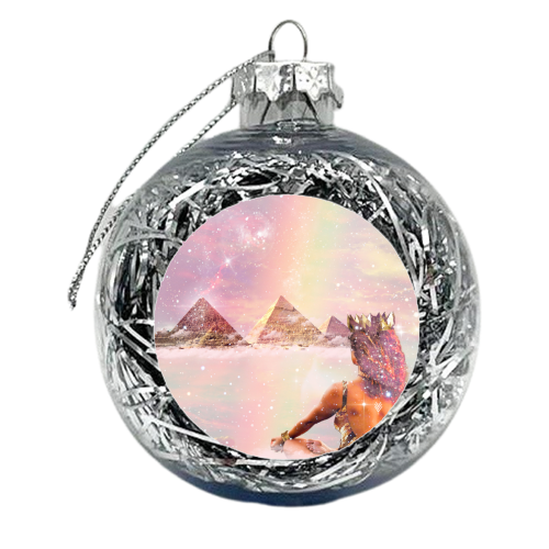 Ayanna - Be Still In Your Own Magic - xmas bauble by Abs Ahlijah (ArtByMissAbs)