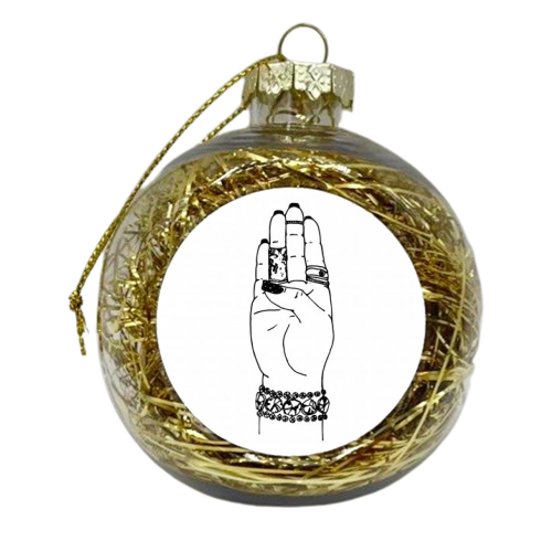 B  - xmas bauble by mindy nettles