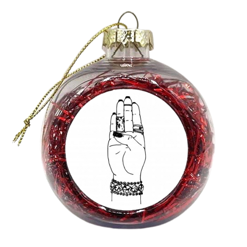 B  - xmas bauble by mindy nettles