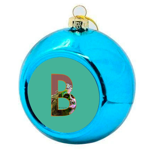 B is for Betelgeuse - colourful christmas bauble by Beverley Rae