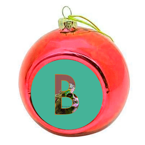B is for Betelgeuse - colourful christmas bauble by Beverley Rae