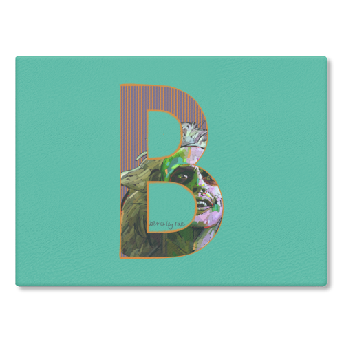 B is for Betelgeuse - glass chopping board by Beverley Rae