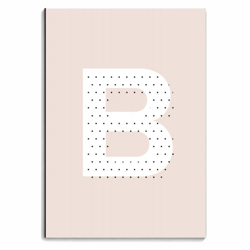 B Polka Dot Initial - personalised A4, A5, A6 notebook by Toni Scott