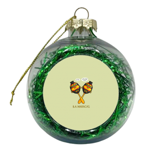 BA Maracus - xmas bauble by Carl Batterbee