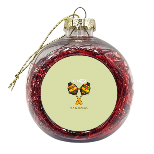 BA Maracus - xmas bauble by Carl Batterbee