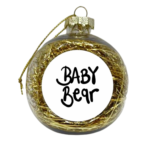 Baby Bear - xmas bauble by Emma Donovan