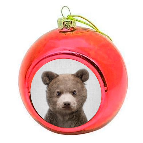Baby Bear - Colorful - colourful christmas bauble by Gal Design