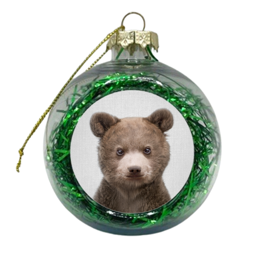 Baby Bear - Colorful - xmas bauble by Gal Design