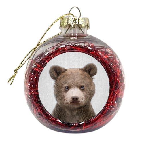 Baby Bear - Colorful - xmas bauble by Gal Design