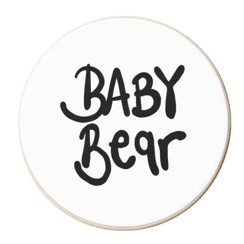 Baby Bear - personalised beer coaster by Emma Donovan