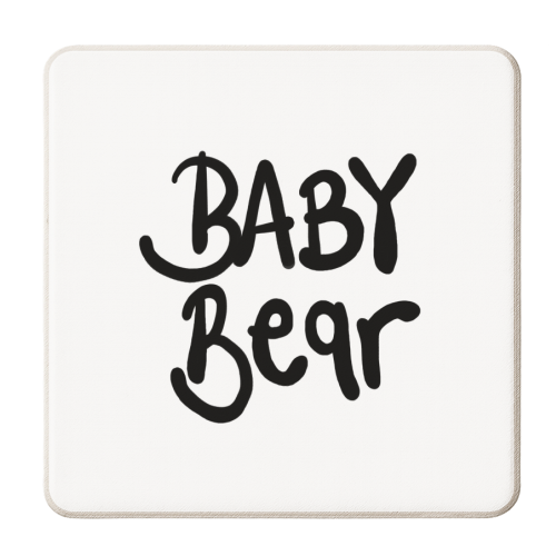 Baby Bear - personalised beer coaster by Emma Donovan