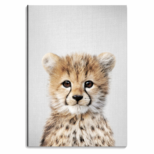 Baby Cheetah - Colorful - personalised A4, A5, A6 notebook by Gal Design