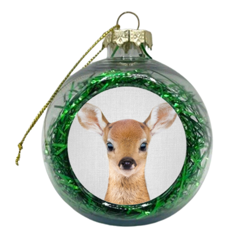 Baby Deer - Colorful - xmas bauble by Gal Design