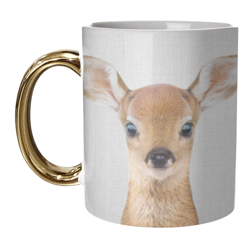 Baby Deer - Colorful - unique mug by Gal Design