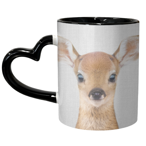 Baby Deer - Colorful - unique mug by Gal Design