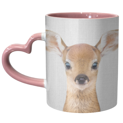 Baby Deer - Colorful - unique mug by Gal Design