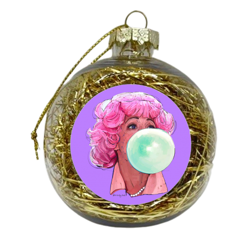 Baby Don't Blow It - xmas bauble by Beverley Rae