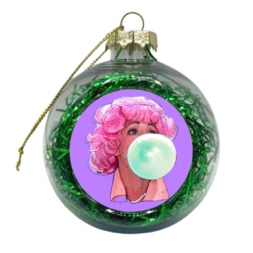 Baby Don't Blow It - xmas bauble by Beverley Rae