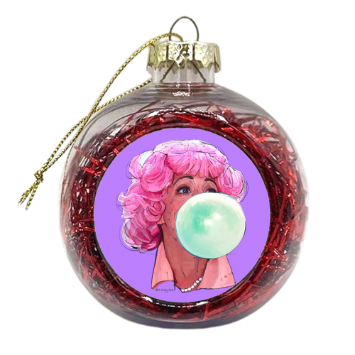 Baby Don't Blow It - xmas bauble by Beverley Rae
