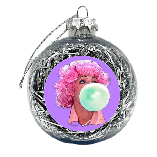 Baby Don't Blow It - xmas bauble by Beverley Rae
