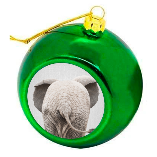 Baby Elephant Tail - Colorful - colourful christmas bauble by Gal Design