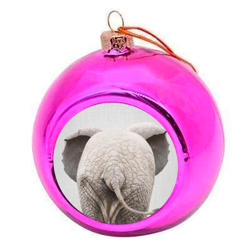 Baby Elephant Tail - Colorful - colourful christmas bauble by Gal Design