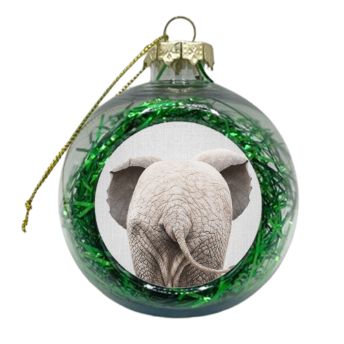 Baby Elephant Tail - Colorful - xmas bauble by Gal Design