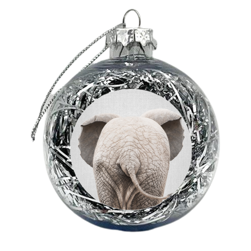 Baby Elephant Tail - Colorful - xmas bauble by Gal Design