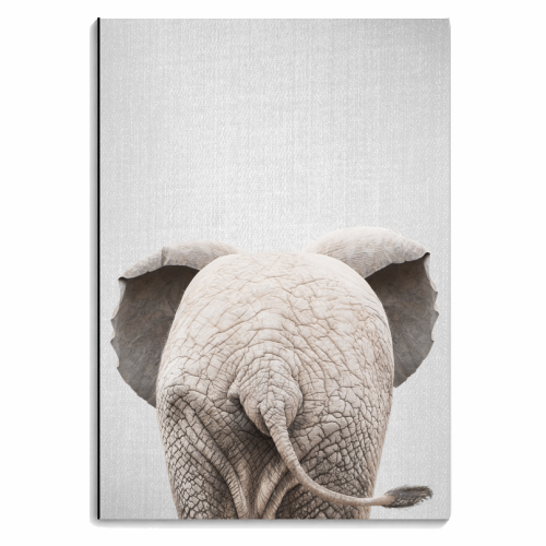 Baby Elephant Tail - Colorful - personalised A4, A5, A6 notebook by Gal Design