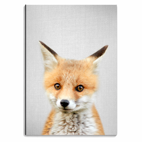 Baby Fox - Colorful - personalised A4, A5, A6 notebook by Gal Design