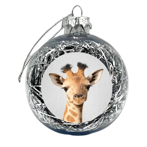 Baby Giraffe - Colorful - xmas bauble by Gal Design