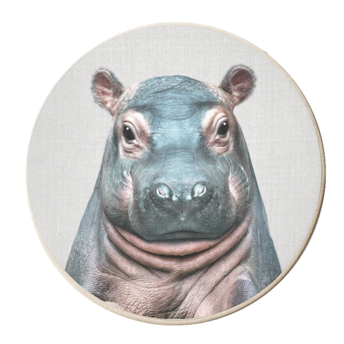 Baby Hippo - personalised beer coaster by Gal Design