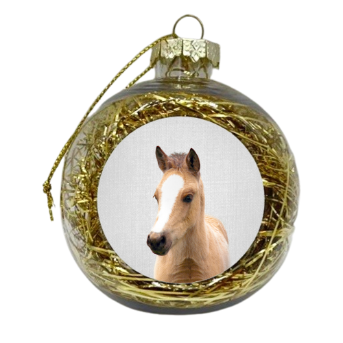 Baby Horse - Colorful - xmas bauble by Gal Design