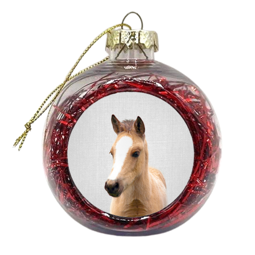 Baby Horse - Colorful - xmas bauble by Gal Design