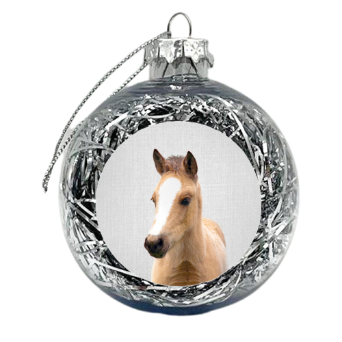Baby Horse - Colorful - xmas bauble by Gal Design