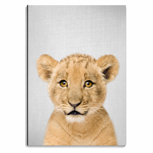 Baby Lion - Colorful - personalised A4, A5, A6 notebook by Gal Design