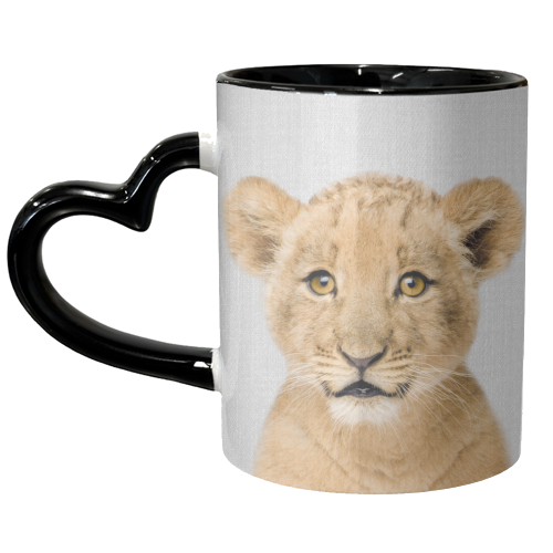 Baby Lion - Colorful - unique mug by Gal Design