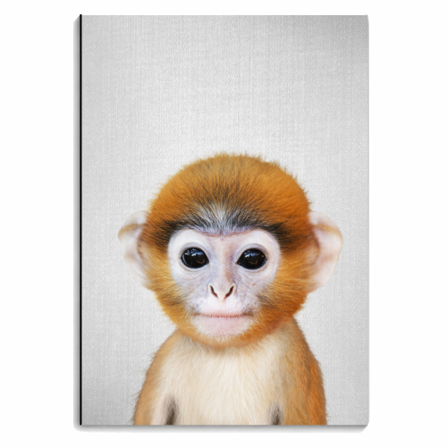 Baby Monkey - Colorful - personalised A4, A5, A6 notebook by Gal Design